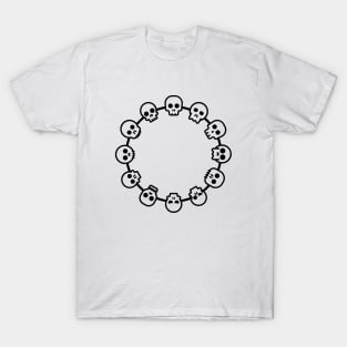 Skull Bracelet Black T-Shirt